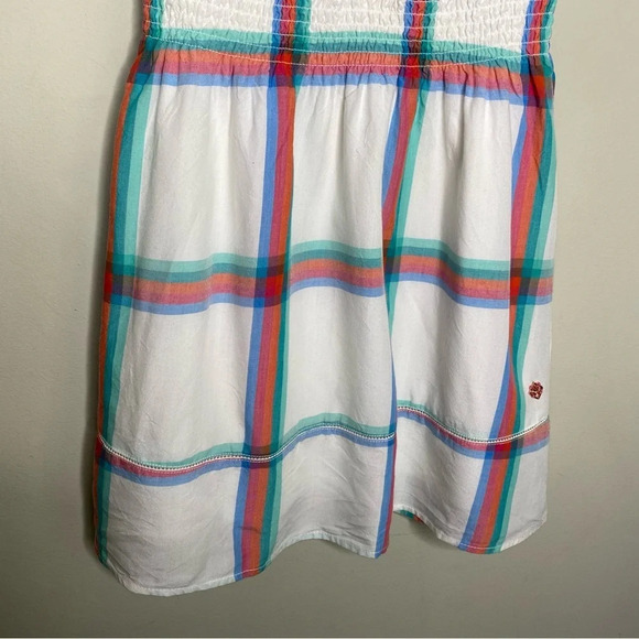 Hatley White Southern Plaid The Abbey Lyocell Mini Shirt Dress Size Small - Picture 7 of 11